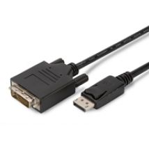 Displayport - DVI-D (Dual-Link) -adapterikaapeli, 1m, musta