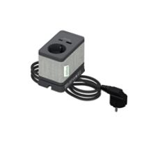 Unica System+, pöytäpistorasia 1x Schuko 16A + USB A+C 3,1A, antrasiitti