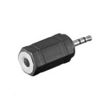 Adapteri 2.5mm uros -> 3.5mm naaras