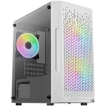 Trinity Mini White v2, ikkunallinen mATX-kotelo, valkoinen