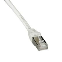 S/FTP Cat6a suojattu laitekaapeli, 5m, valkoinen