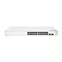 Aruba Instant On 1830 24G 2SFP Switch, räkkiasennettava kytkin, 1U, valkoinen