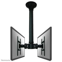 10-40" x2 Flat Screen Ceiling Mount, -kattoteline kahdelle näytölle 64-104cm laskulla, musta