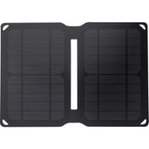 10W Solar Charger -aurinkokenno, 2x USB-A, musta