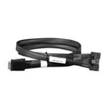 MCIO 8i SFF-TA-1016 to 2x Oculink 4i SFF-8611 -kaapeli, 0,5m, musta