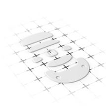 OP1 Skate Set - 99,5% PTFE, valkoinen
