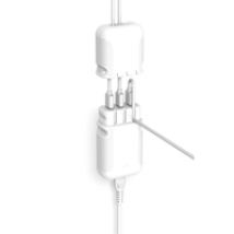 36W verkkovirtalaturi, 3x USB-A, valkoinen