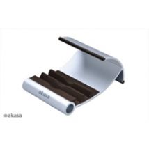 Alumiininen tablettiteline, max 10", hopea/ruskea