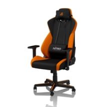 S300 Gaming Chair - Horizon Orange, kangasverhoiltu pelituoli, musta/oranssi