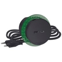 Unica System+, pöytälatauslaite USB-A + USB-C 3,1A, antrasiitti