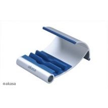 Alumiininen tablettiteline, max 10", hopea/sininen