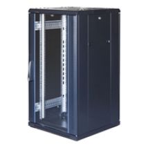 G6, 19" lattiakaappi, 22U, 600x600, lasiovi edessä, perforoitu takaovi