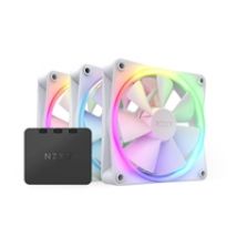 F120 RGB Triple Pack, 120mm PWM-laitetuuletinsarja + kontrolleri, mattavalkoinen