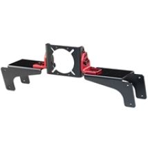Elite 160 DD Front and Side Mount Adapter, musta/punainen