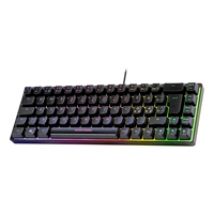 DK240 -pelinäppäimistö, 60%, kalvokytkimet, musta/läpikuultava