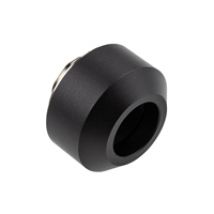 Hardline Compression Fitting - 12mm, suora putkiliitin, Satin Black