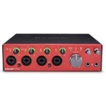 Clarett+ 4Pre, 18-in, 8-out ulkoinen USB-äänikortti/Audio Interface, musta/punainen