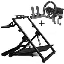 C-Racer ja MOZA R3 Racing -tuotepaketti (XBOX, PC), musta