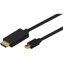 Mini DisplayPort -> HDMI, uros - uros, 1m, musta