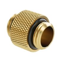 Adapteri, suora, G1/4" uros-> G1/4" uros, 10mm, kulta