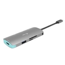 Metal Nano Dock 6-in-1 -telakka, hopea