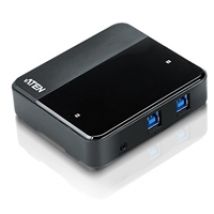 3.0 USB -hubi kahdelle tietokoneelle, musta