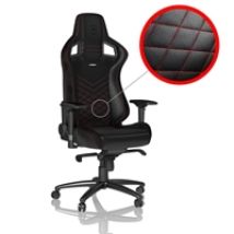 EPIC Gaming Chair, keinonahkaverhoiltu pelituoli, musta/punainen