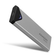 Ulkoinen kotelo M.2 SATA SSD-levylle, 3.2 Gen1 USB-C, harmaa
