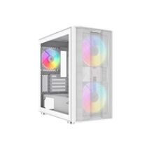 S30 White, ikkunallinen mATX-kotelo, valkoinen