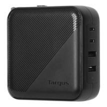 100W GaN-verkkovirtalaturi, 2x USB-C + 2x USB-A, musta