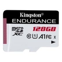 128GB High Endurance, microSDXC -muistikortti, UHS-I U1 C10 A1, 95/45 MB/s