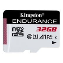 32GB High Endurance, microSDHC -muistikortti, UHS-I U1 C10 A1, 95/30 MB/s