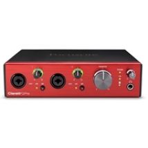 Clarett+ 2Pre, 10-in, 4-out ulkoinen USB-äänikortti/Audio Interface, musta/punainen