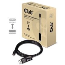 USB-C -> DisplayPort 1.4 -kaapeli, 8K60Hz, 1,8m, musta