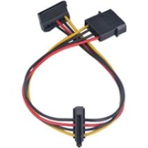 Sovitinkaapelin kiintolevyille, 1x 4-pin-> 2x Sarja ATA virta