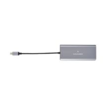 KDock-2, USB-C 6-in-1 -telakka, harmaa/musta