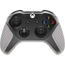 Xbox One Antimicrobial Easy Grip Controller Shell, peliohjaimen suojakuori, valkoinen/harmaa