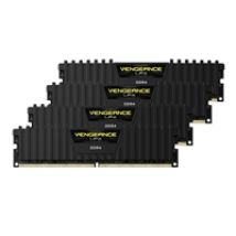 16GB(4x4GB) Vengeance LPX Series, DDR4 2666MHz, 1.2V memory kit, Musta, CL16