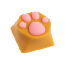 ABS Keycap - Kitty Paw -näppäinhattu, oranssi/pinkki