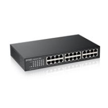 GS1100-24Ev3, 24 port Gigabit Unmanaged Switch v2, Desktop/Rack Fanless