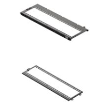 Tuuletinkiinnikkeet HS 420-koteloon, 360 Alignment Top & Bottom Fan Bracket, musta