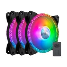 MasterFan MF120 Prismatic 3 in 1, 120mm PWM-laitetuuletinsarja + ohjain, musta