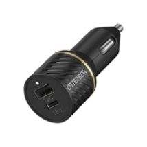 USB-C and USB-C Fast Charge Dual Port -autolaturi, 30W, Black Shimmer