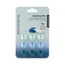 CableDrop Mini, johtojen liimapidike, 9-pack, Ombre Blue