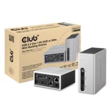 3.2 Gen1 USB-A 8-in-1 -telakka, hopea/musta