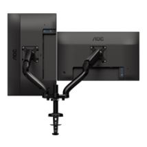 13-32" x2 Dual Desk Mount, näyttövarsi pöydälle kahdelle näytölle, musta