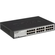 D-Link kytkin, 24x10/100/1000Mbps, RJ45, 19"