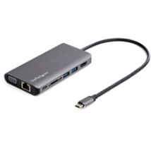 USB-C Multiport Adapter - HDMI / VGA - PD - SD - Ethernet - Audio - 30cm Cable - USB-C Mini Dock