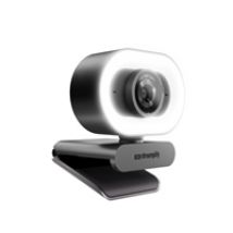 CAM Plus, verkkokamera Ring lightilla, FullHD, 60FPS, musta