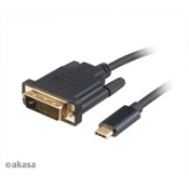 USB-C - DVI-D -adapterikaapeli, 1,8m, musta